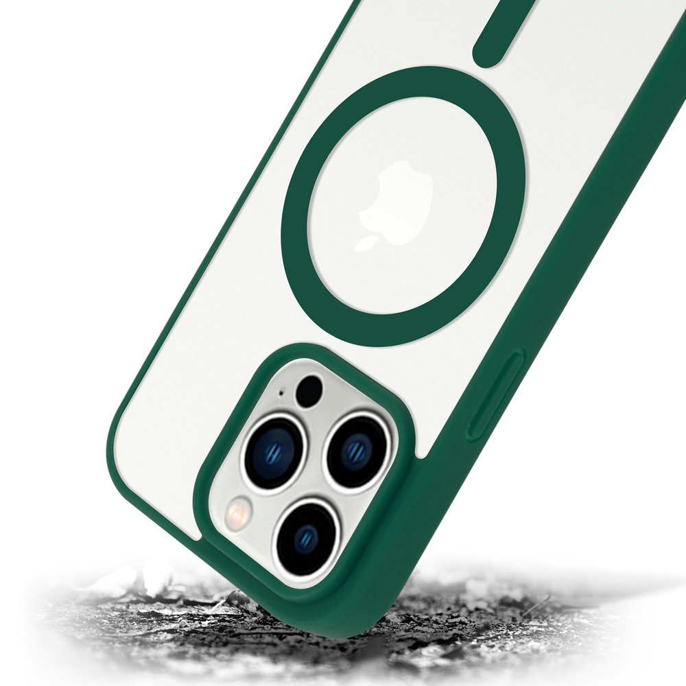 ShieldCase® ShieldCase iPhone 14 Pro Magsafe Hülle Transparenter farbiger Rand (Grün) ShieldCase® ShieldCase iPhone 14 Pro Magsafe Hülle Transparenter farbiger Rand (Grün)