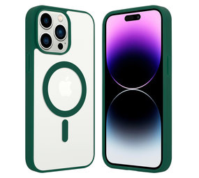 ShieldCase® iPhone 14 Pro Max Magsafe Hülle Transparenter farbiger Rand (Grün) ShieldCase® iPhone 14 Pro Max Magsafe Hülle Transparenter farbiger Rand (Grün)