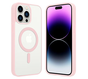 ShieldCase® iPhone 14 Pro Max Magsafe Hülle Transparenter farbiger Rand (Rosa) ShieldCase® iPhone 14 Pro Max Magsafe Hülle Transparenter farbiger Rand (Rosa)