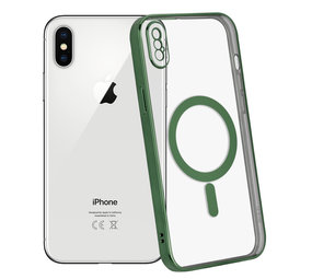ShieldCase® iPhone X Hülle Transparent Magsafe Metallbeschichtung (Dunkelgrün) ShieldCase® iPhone X Hülle Transparent Magsafe Metallbeschichtung (Dunkelgrün)