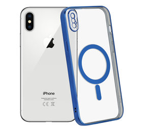 ShieldCase® iPhone X Hülle Transparent Magsafe Metallbeschichtung (Dunkelblau) ShieldCase® iPhone X Hülle Transparent Magsafe Metallbeschichtung (Dunkelblau)