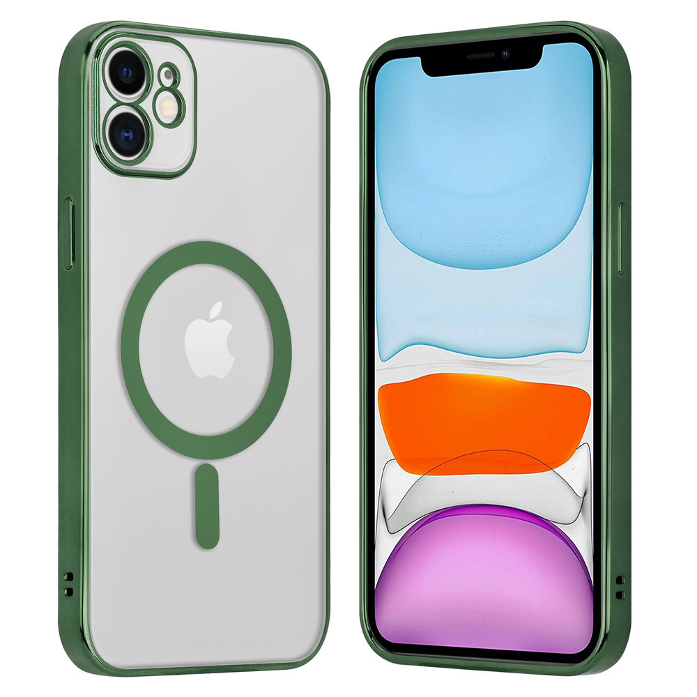 ShieldCase® ShieldCase iPhone 11 Hülle Transparent Magsafe Metallbeschichtung (Dunkelgrün) ShieldCase® ShieldCase iPhone 11 Hülle Transparent Magsafe Metallbeschichtung (Dunkelgrün)