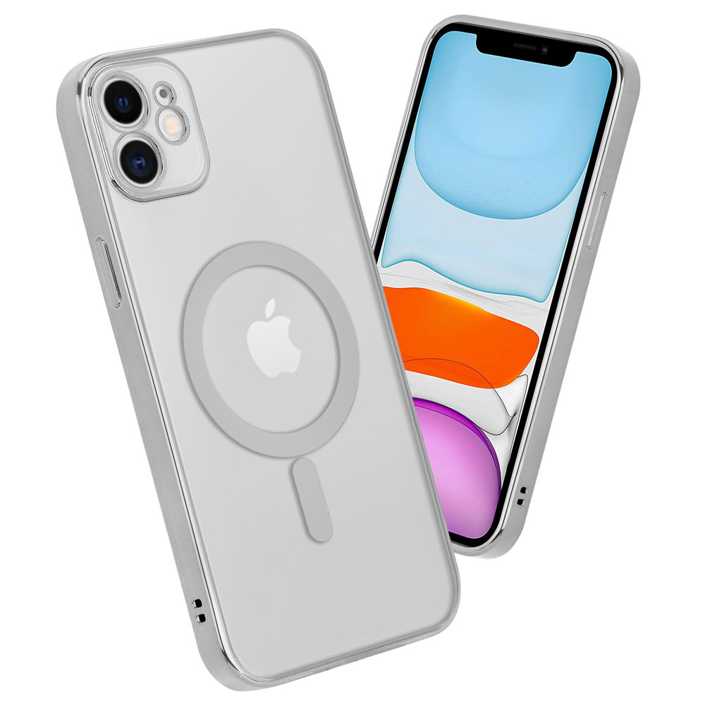 ShieldCase® ShieldCase iPhone 11 Hülle Transparent Magsafe Metallbeschichtung (Silber) ShieldCase® ShieldCase iPhone 11 Hülle Transparent Magsafe Metallbeschichtung (Silber)