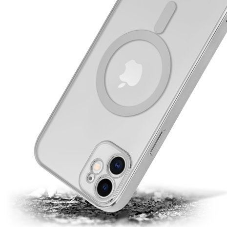 ShieldCase® ShieldCase iPhone 11 Hülle Transparent Magsafe Metallbeschichtung (Silber) ShieldCase® ShieldCase iPhone 11 Hülle Transparent Magsafe Metallbeschichtung (Silber)