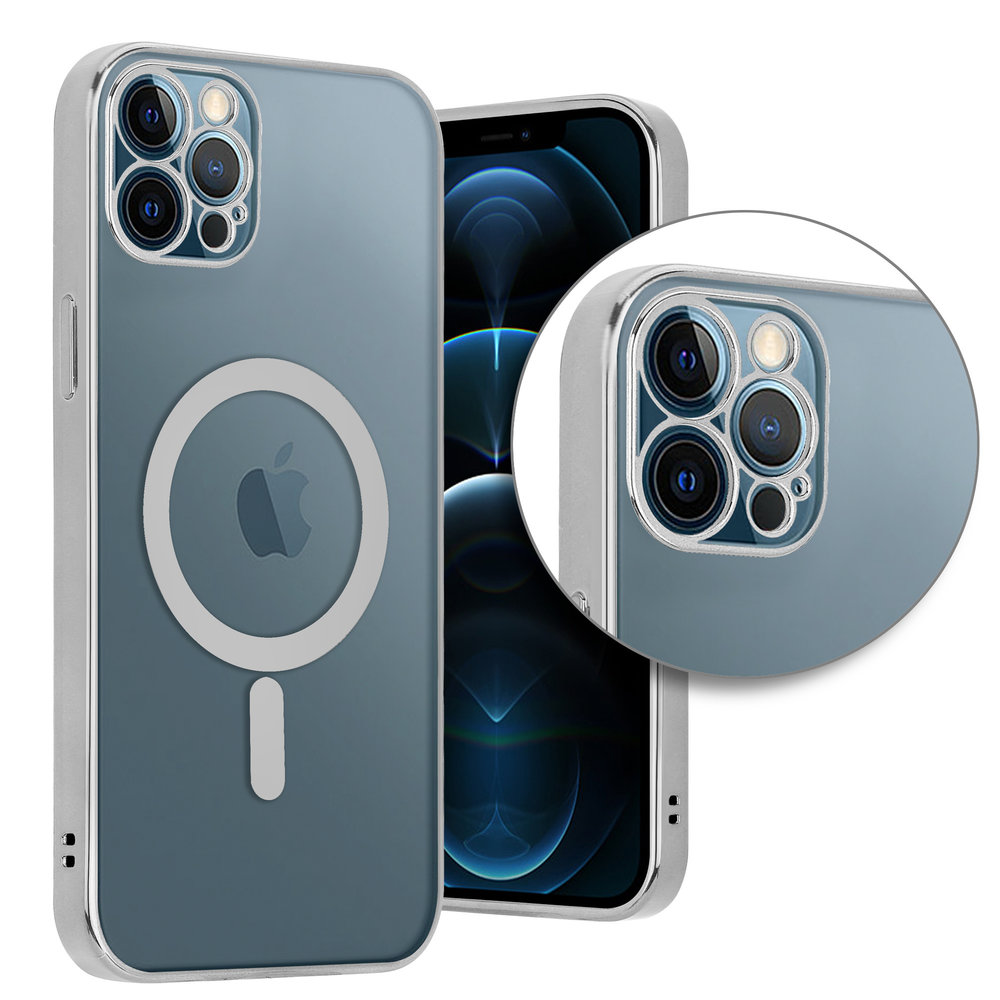 ShieldCase® ShieldCase iPhone 11 Pro Hülle Transparent Magsafe Metallbeschichtung (Silber) ShieldCase® ShieldCase iPhone 11 Pro Hülle Transparent Magsafe Metallbeschichtung (Silber)