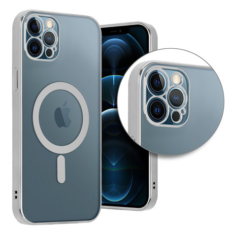 ShieldCase® ShieldCase iPhone 11 Pro Hülle Transparent Magsafe Metallbeschichtung (Silber) ShieldCase® ShieldCase iPhone 11 Pro Hülle Transparent Magsafe Metallbeschichtung (Silber)