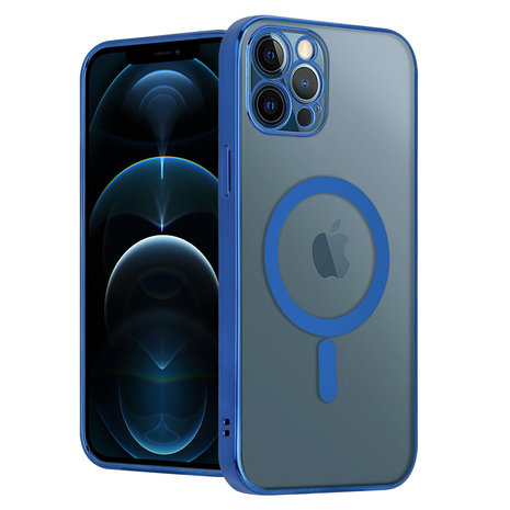 ShieldCase® ShieldCase iPhone 12 Pro Hülle Transparent Magsafe Metallbeschichtung (Dunkelblau) ShieldCase® ShieldCase iPhone 12 Pro Hülle Transparent Magsafe Metallbeschichtung (Dunkelblau)