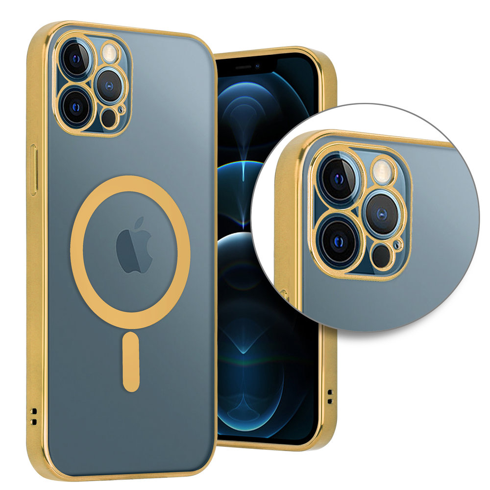 ShieldCase® ShieldCase iPhone 12 Pro Hülle Transparent Magsafe Metallbeschichtung (Gold) ShieldCase® ShieldCase iPhone 12 Pro Hülle Transparent Magsafe Metallbeschichtung (Gold)