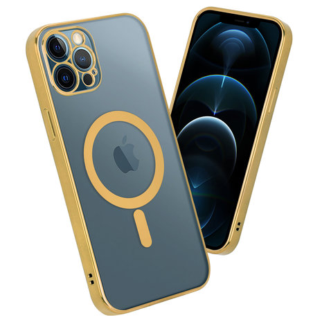 ShieldCase® ShieldCase iPhone 12 Pro Hülle Transparent Magsafe Metallbeschichtung (Gold) ShieldCase® ShieldCase iPhone 12 Pro Hülle Transparent Magsafe Metallbeschichtung (Gold)