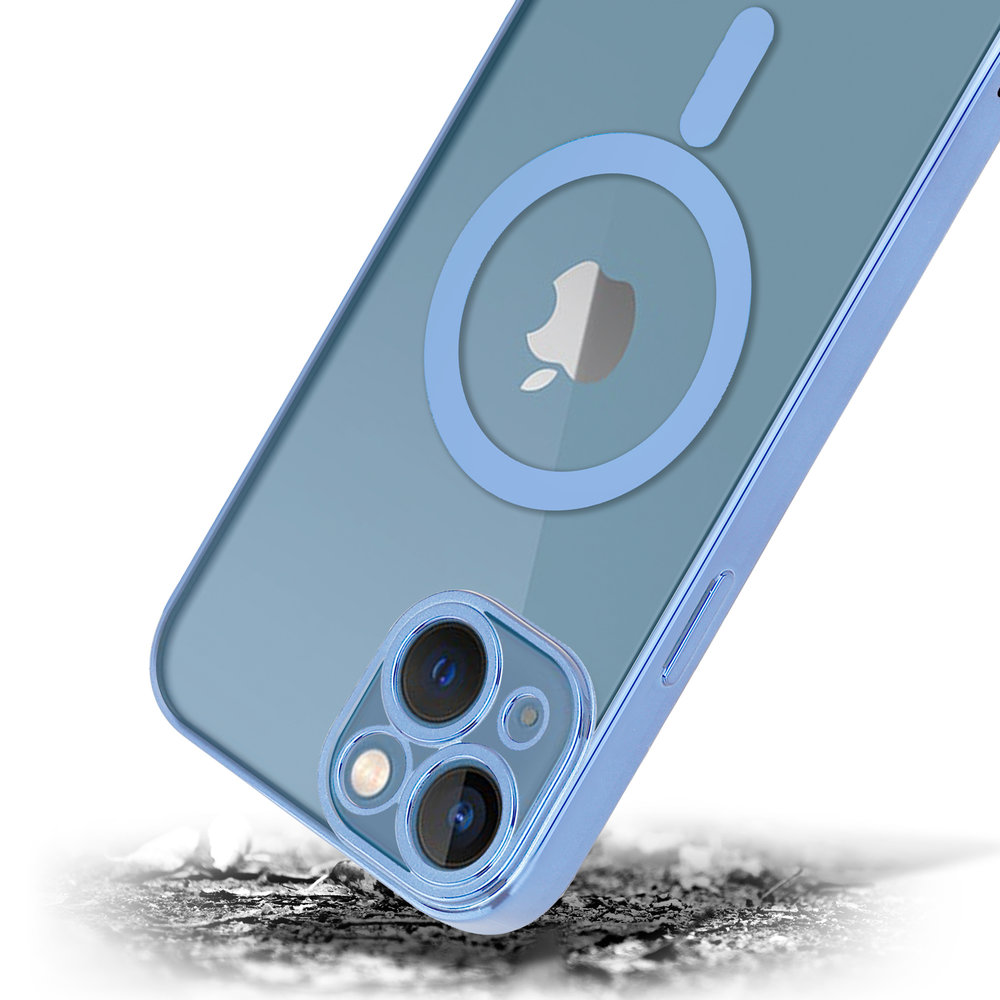 ShieldCase® ShieldCase iPhone 13 Hülle Transparent Magsafe Metallbeschichtung (Blau) ShieldCase® ShieldCase iPhone 13 Hülle Transparent Magsafe Metallbeschichtung (Blau)