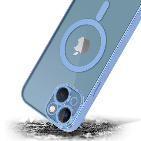 ShieldCase® ShieldCase iPhone 13 Hülle Transparent Magsafe Metallbeschichtung (Blau) ShieldCase® ShieldCase iPhone 13 Hülle Transparent Magsafe Metallbeschichtung (Blau)