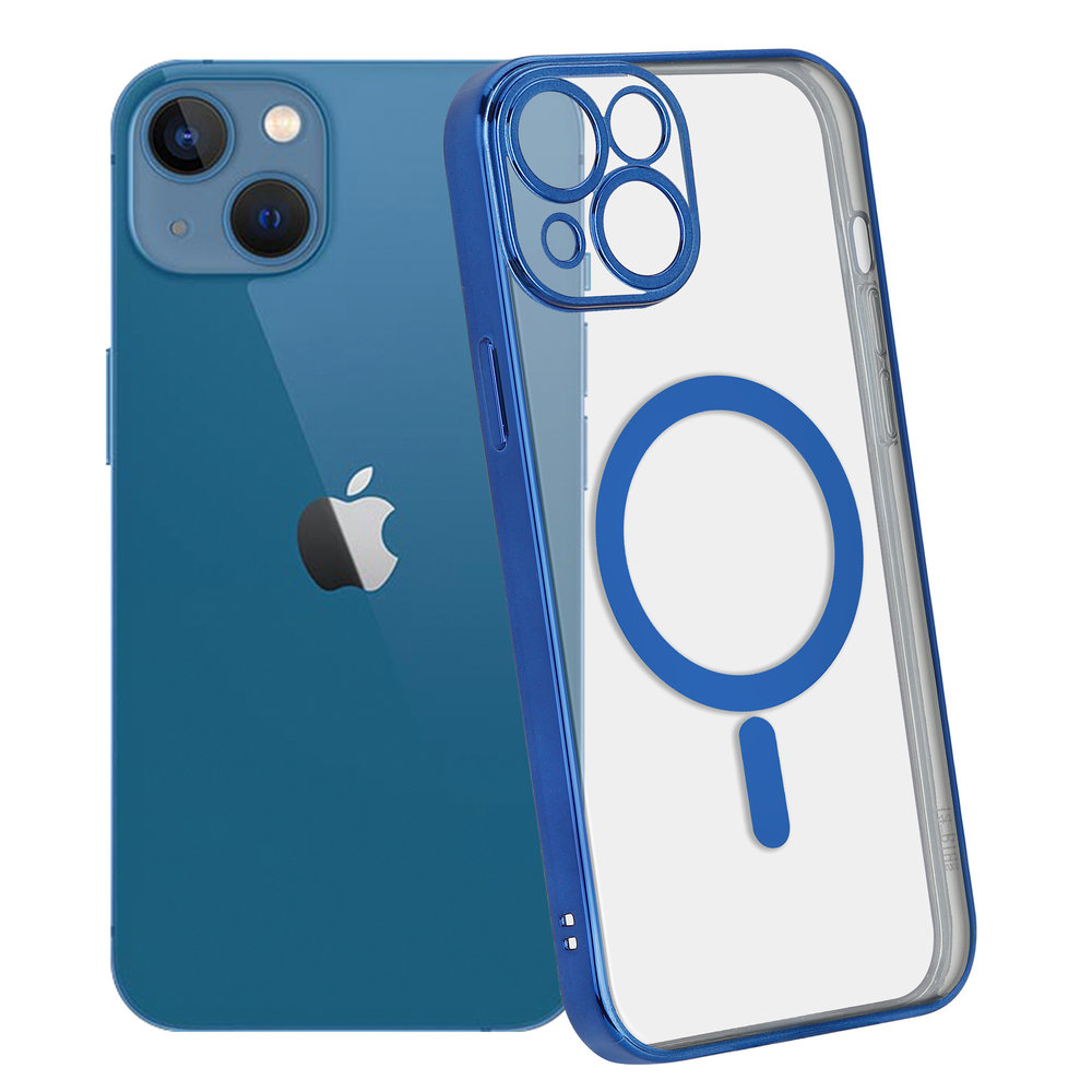 ShieldCase® ShieldCase iPhone 13 Hülle Transparent Magsafe Metallbeschichtung (Dunkelblau) ShieldCase® ShieldCase iPhone 13 Hülle Transparent Magsafe Metallbeschichtung (Dunkelblau)