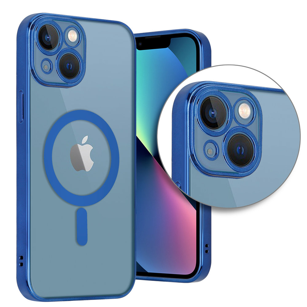 ShieldCase® ShieldCase iPhone 13 Hülle Transparent Magsafe Metallbeschichtung (Dunkelblau) ShieldCase® ShieldCase iPhone 13 Hülle Transparent Magsafe Metallbeschichtung (Dunkelblau)