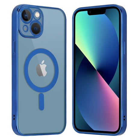 ShieldCase® ShieldCase iPhone 13 Hülle Transparent Magsafe Metallbeschichtung (Dunkelblau) ShieldCase® ShieldCase iPhone 13 Hülle Transparent Magsafe Metallbeschichtung (Dunkelblau)
