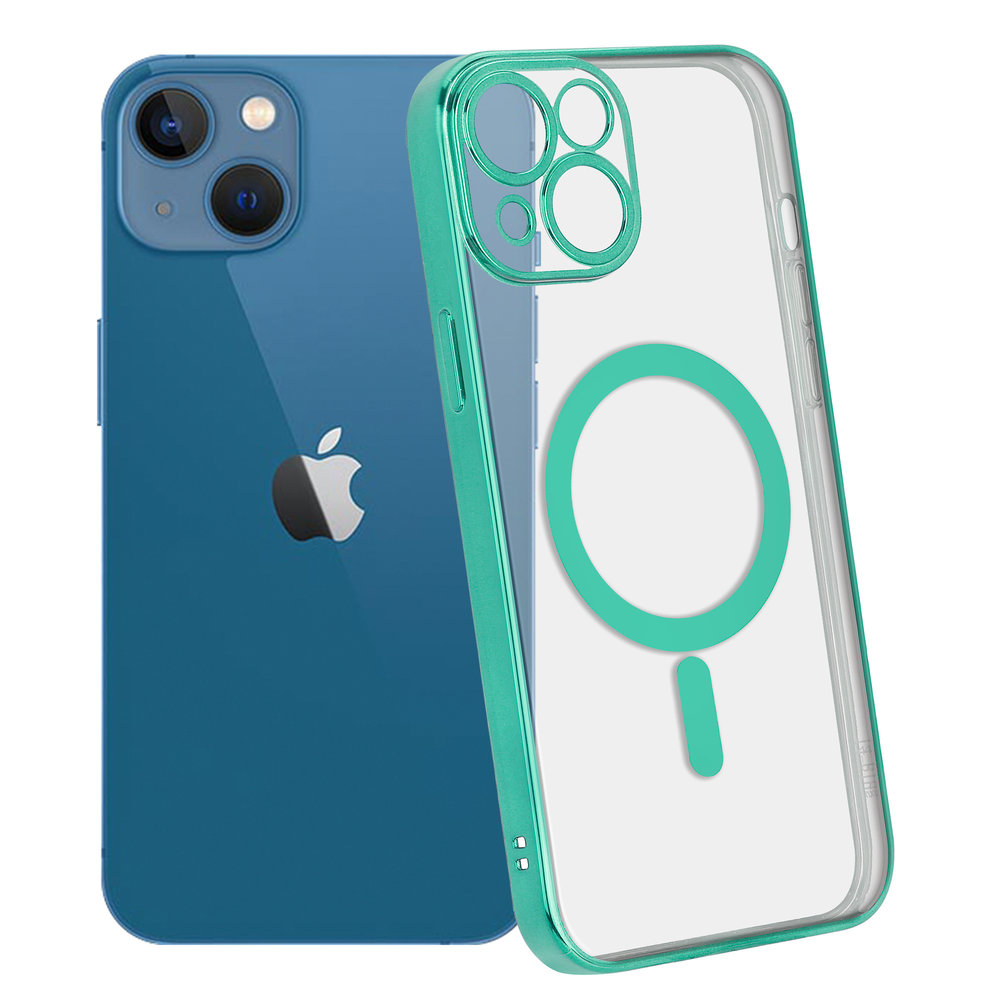 ShieldCase® ShieldCase iPhone 13 Hülle Transparent Magsafe Metallbeschichtung (Grün) ShieldCase® ShieldCase iPhone 13 Hülle Transparent Magsafe Metallbeschichtung (Grün)