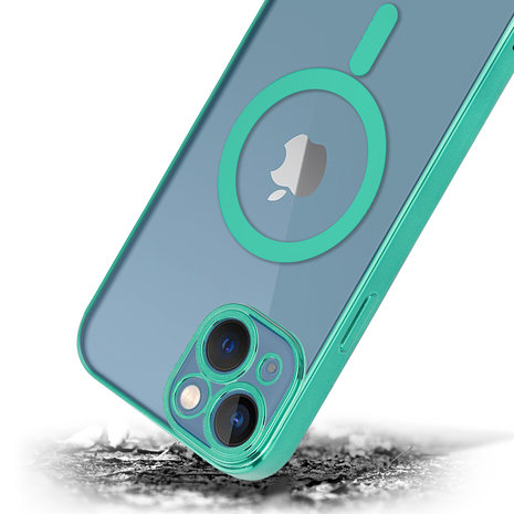 ShieldCase® ShieldCase iPhone 13 Hülle Transparent Magsafe Metallbeschichtung (Grün) ShieldCase® ShieldCase iPhone 13 Hülle Transparent Magsafe Metallbeschichtung (Grün)
