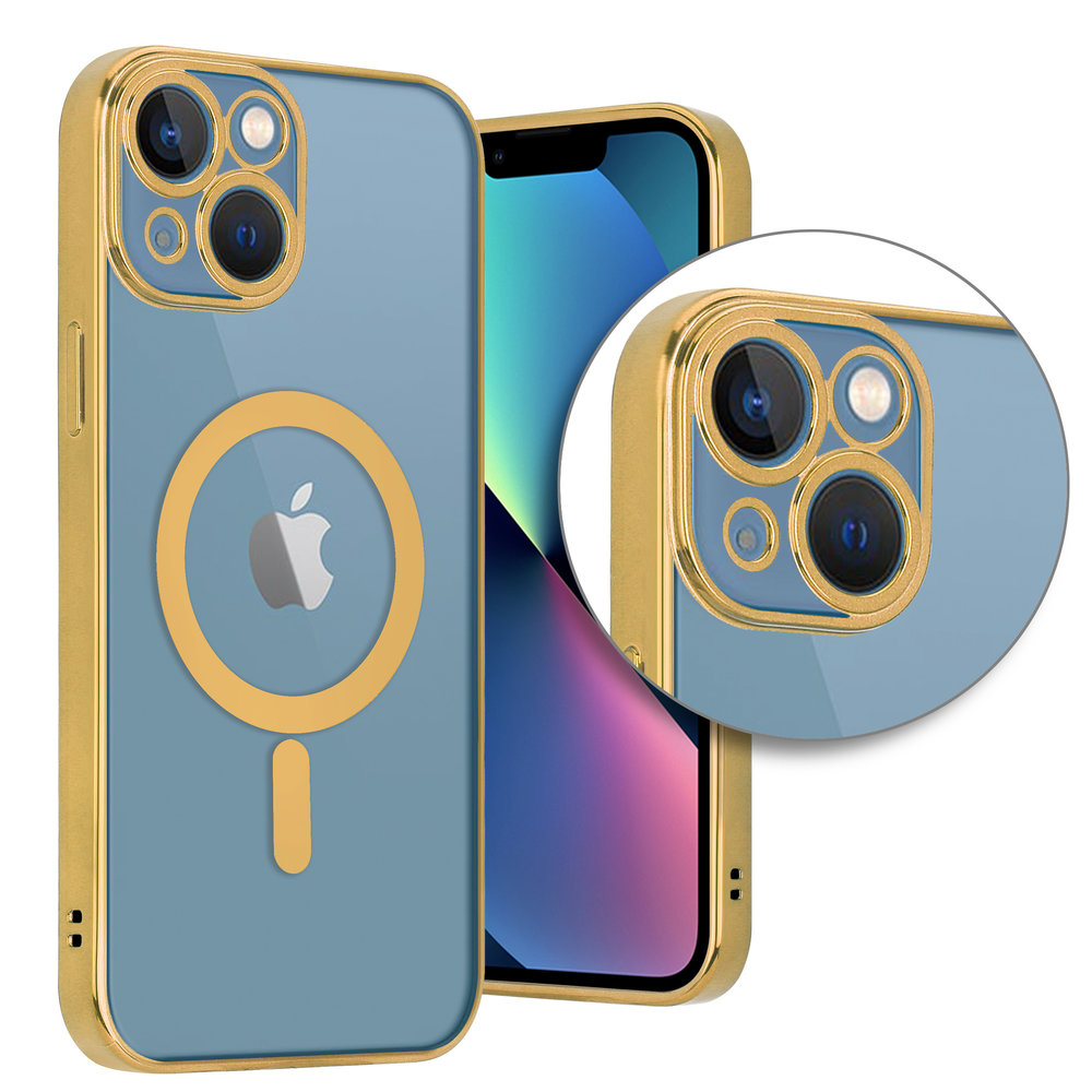 ShieldCase® ShieldCase iPhone 13 Hülle Transparent Magsafe Metallbeschichtung (Gold) ShieldCase® ShieldCase iPhone 13 Hülle Transparent Magsafe Metallbeschichtung (Gold)