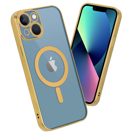 ShieldCase® ShieldCase iPhone 13 Hülle Transparent Magsafe Metallbeschichtung (Gold) ShieldCase® ShieldCase iPhone 13 Hülle Transparent Magsafe Metallbeschichtung (Gold)