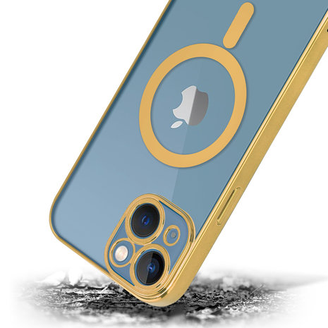 ShieldCase® ShieldCase iPhone 13 Hülle Transparent Magsafe Metallbeschichtung (Gold) ShieldCase® ShieldCase iPhone 13 Hülle Transparent Magsafe Metallbeschichtung (Gold)