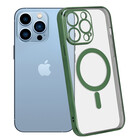 ShieldCase® ShieldCase iPhone 13 Pro Hülle Transparente Magsafe Metallbeschichtung (Dunkelgrün)
