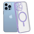 ShieldCase® ShieldCase iPhone 13 Pro Hülle Transparent Magsafe Metallbeschichtung (Lila)