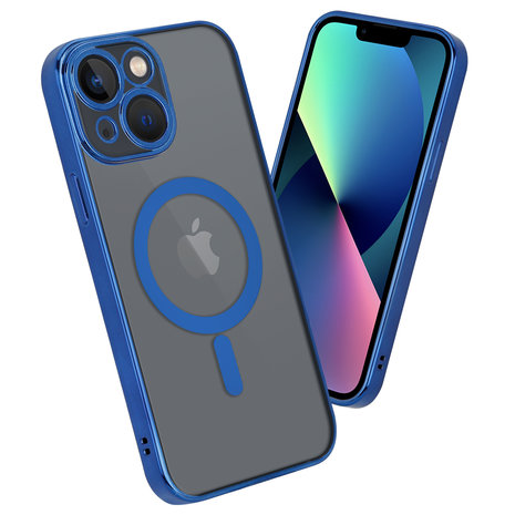 ShieldCase® ShieldCase iPhone 13 Mini Hülle Transparent Magsafe Metallbeschichtung (Dunkelblau) ShieldCase® ShieldCase iPhone 13 Mini Hülle Transparent Magsafe Metallbeschichtung (Dunkelblau)