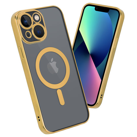 ShieldCase® ShieldCase iPhone 13 Mini Hülle Transparent Magsafe Metallbeschichtung (Gold) ShieldCase® ShieldCase iPhone 13 Mini Hülle Transparent Magsafe Metallbeschichtung (Gold)