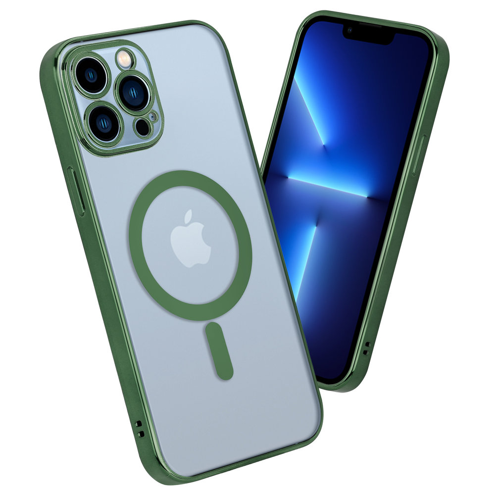 ShieldCase® ShieldCase iPhone 13 Pro Max Hülle Transparent Magsafe Metallbeschichtung (Dunkelgrün) ShieldCase® ShieldCase iPhone 13 Pro Max Hülle Transparent Magsafe Metallbeschichtung (Dunkelgrün)