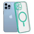 ShieldCase® ShieldCase iPhone 13 Pro Max Hülle Transparent Magsafe Metallbeschichtung (Grün)