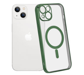 ShieldCase® iPhone 14 Hülle Transparent Magsafe Metallbeschichtung (Dunkelgrün) ShieldCase® iPhone 14 Hülle Transparent Magsafe Metallbeschichtung (Dunkelgrün)