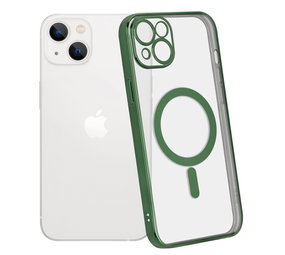 ShieldCase® iPhone 14 Plus Hülle Transparente Magsafe Metallbeschichtung (Dunkelgrün) ShieldCase® iPhone 14 Plus Hülle Transparente Magsafe Metallbeschichtung (Dunkelgrün)