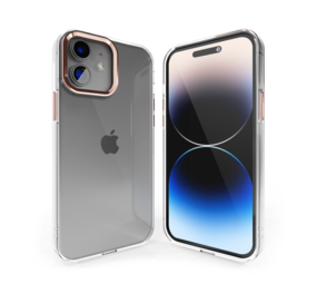 Coverzs iPhone 11 Hardcase mit Kamera-Bumper aus Metall (Pink) Coverzs iPhone 11 Hardcase mit Kamera-Bumper aus Metall (Pink)