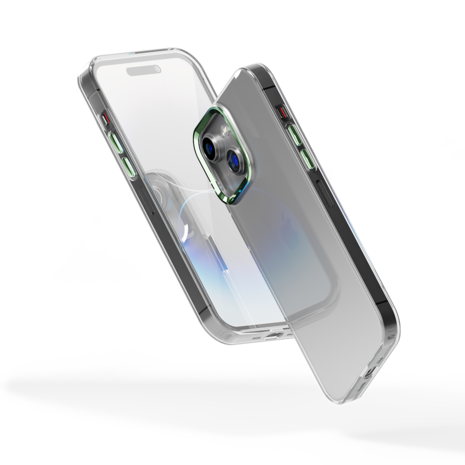 Coverzs Coverzs iPhone 14 Hardcase mit Kamera-Bumper aus Metall (Grün) Coverzs Coverzs iPhone 14 Hardcase mit Kamera-Bumper aus Metall (Grün)