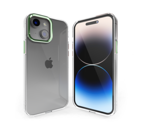 Coverzs iPhone 14 Plus Hardcase mit Kamera-Bumper aus Metall (Grün) Coverzs iPhone 14 Plus Hardcase mit Kamera-Bumper aus Metall (Grün)