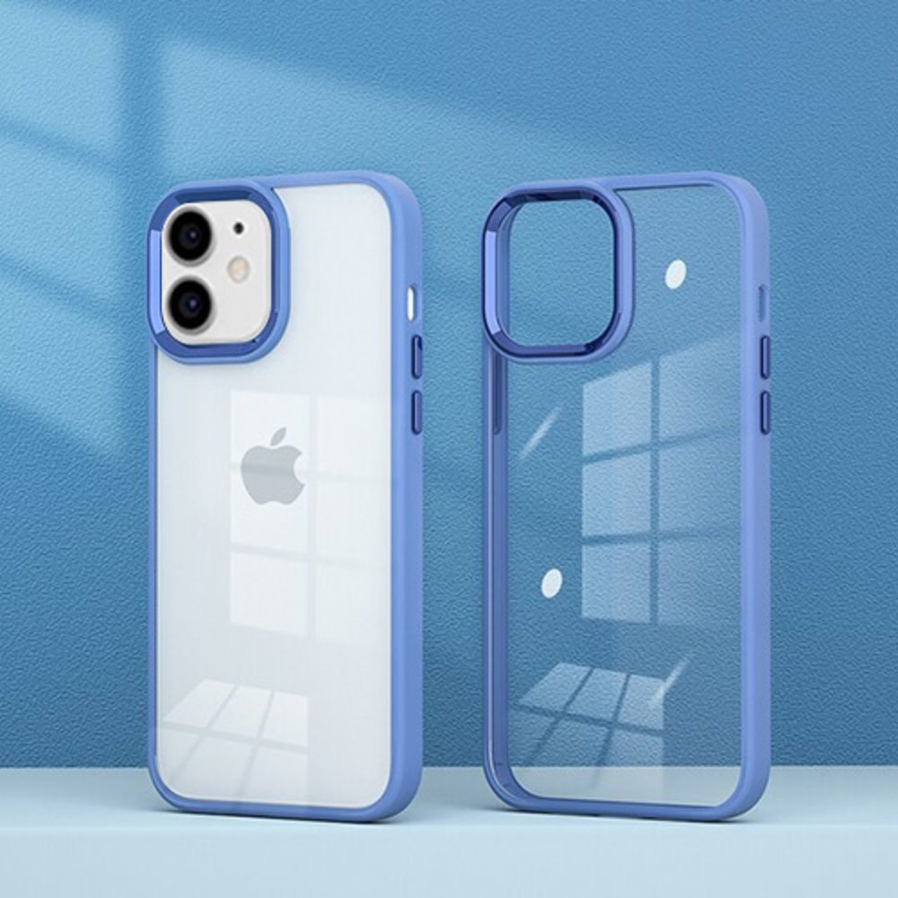 Coverzs Coverzs iPhone 12 Solid Bumper Case matt (Blau) Coverzs Coverzs iPhone 12 Solid Bumper Case matt (Blau)