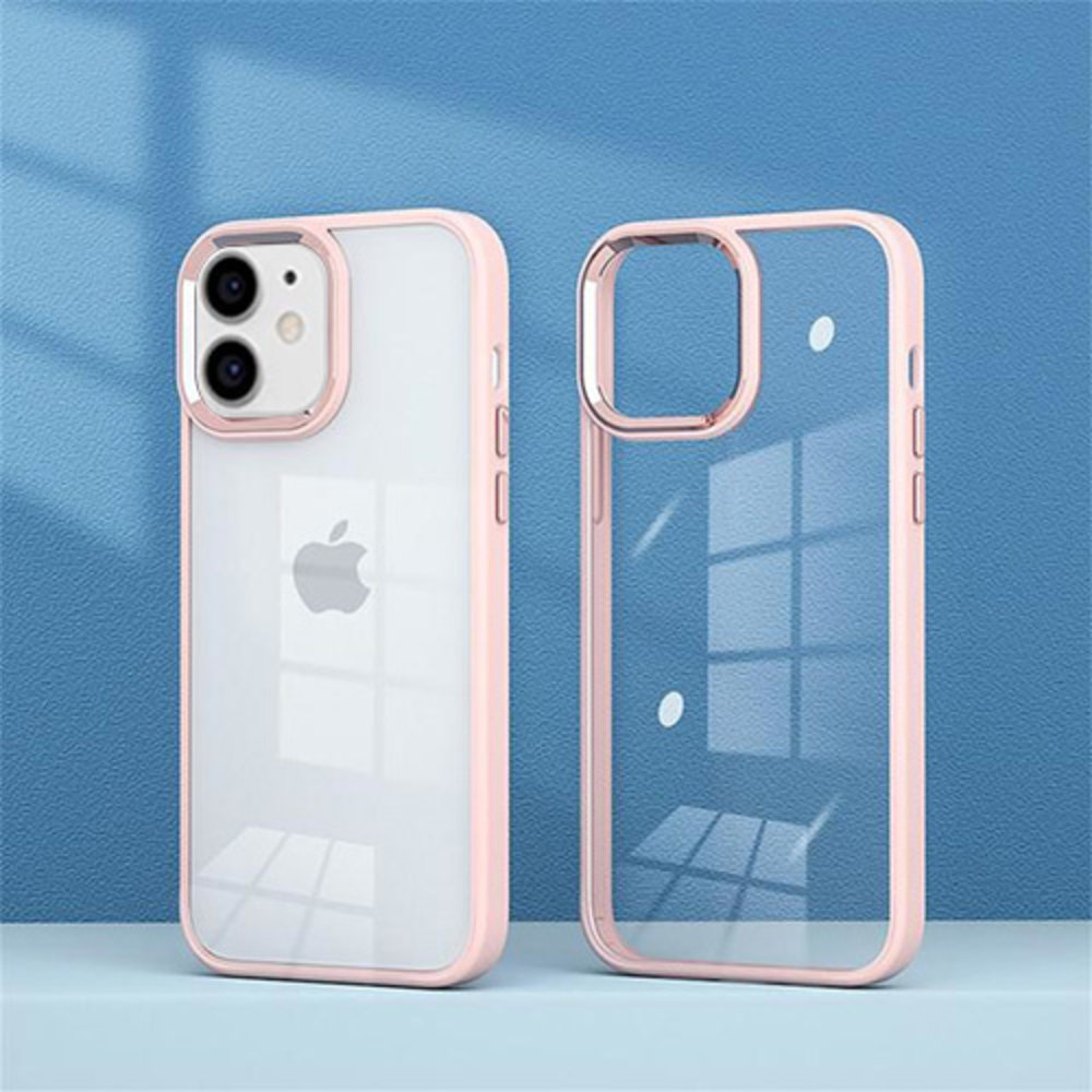 Coverzs Coverzs iPhone 12 Solid Bumper Case matt (Rosa) Coverzs Coverzs iPhone 12 Solid Bumper Case matt (Rosa)