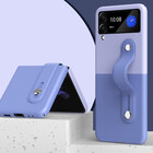 ShieldCase® ShieldCase Samsung Galaxy Z Flip 4 Hülle mit Tragegriff (Lila)