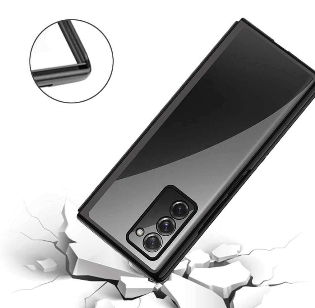 Samsung Galaxy Z Fold 4 Hülle Metallic (Schwarz) - Huellen-shop.de