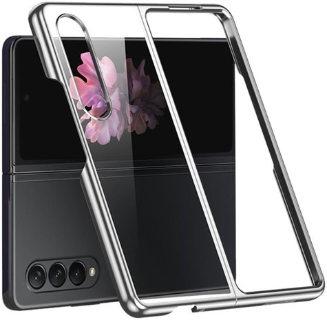 ShieldCase® ShieldCase Samsung Galaxy Z Fold 4 Hülle Metallic (Silber)