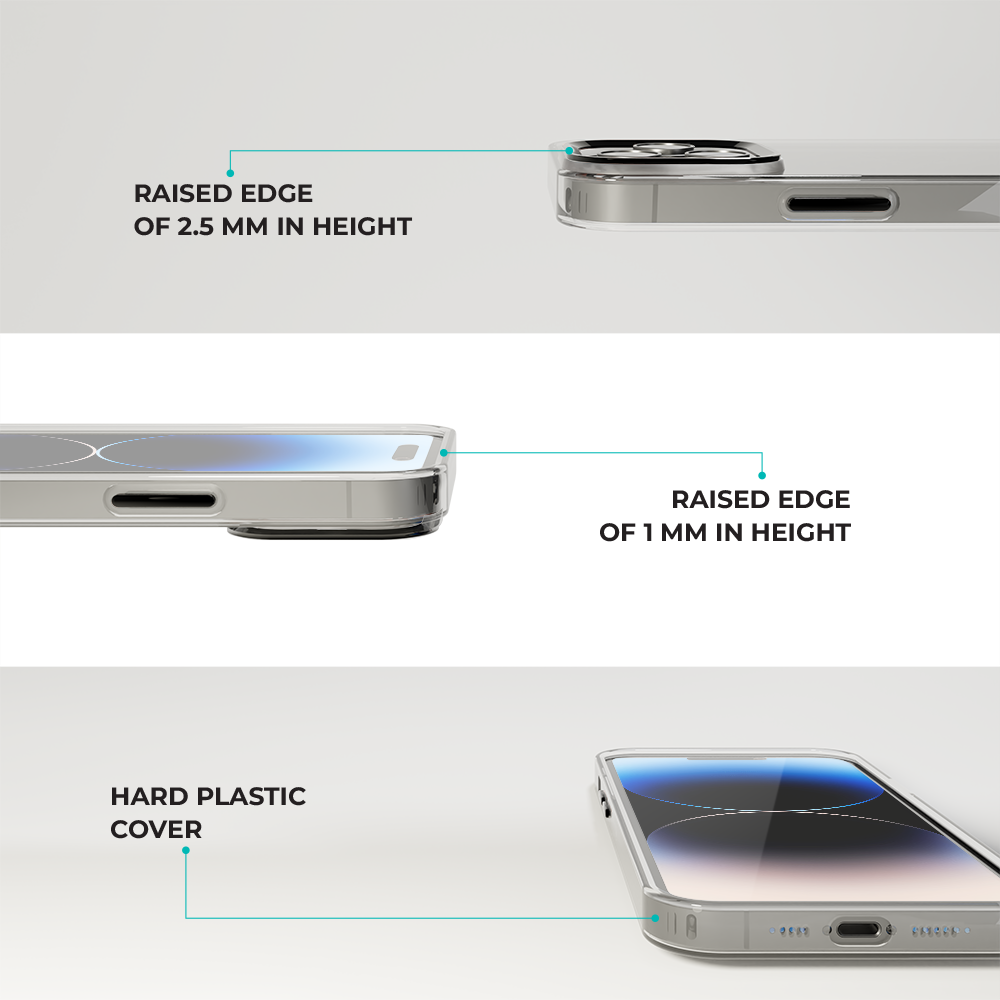 Coverzs Coverzs iPhone 13 Pro Max Hardcase mit Kamera-Bumper aus Metall (Schwarz)