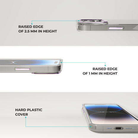 Coverzs Coverzs iPhone 13 Hardcase mit Kamera-Bumper aus Metall (Lila) Coverzs Coverzs iPhone 13 Hardcase mit Kamera-Bumper aus Metall (Lila)