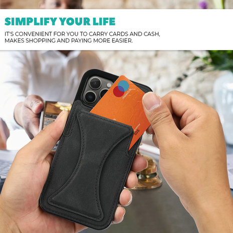 ShieldCase® ShieldCase iPhone 11 Pro Lederhülle mit Ständer und Kartenhalter (Schwarz) ShieldCase® ShieldCase iPhone 11 Pro Lederhülle mit Ständer und Kartenhalter (Schwarz)