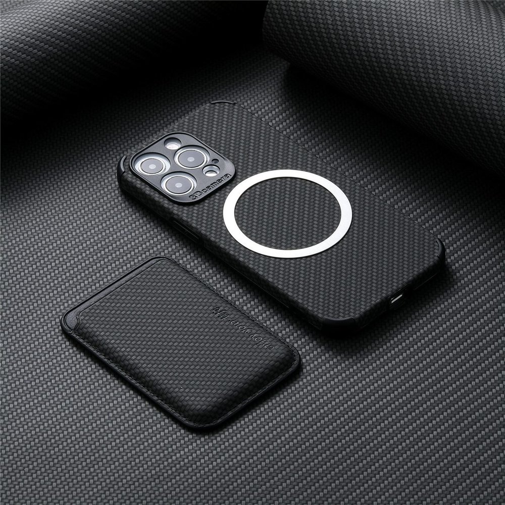 Coverzs Coverzs iPhone 11 Pro Magsafe geflochten hülle mit Kartenhalter (Schwarz) Coverzs Coverzs iPhone 11 Pro Magsafe geflochten hülle mit Kartenhalter (Schwarz)