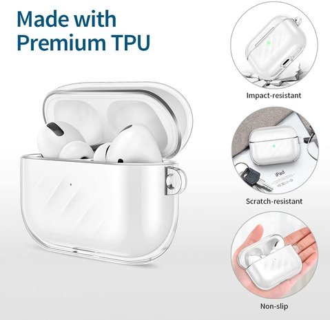 ShieldCase® ShieldCase Airpods Pro 2 Silikonhülle (Transparent) ShieldCase® ShieldCase Airpods Pro 2 Silikonhülle (Transparent)