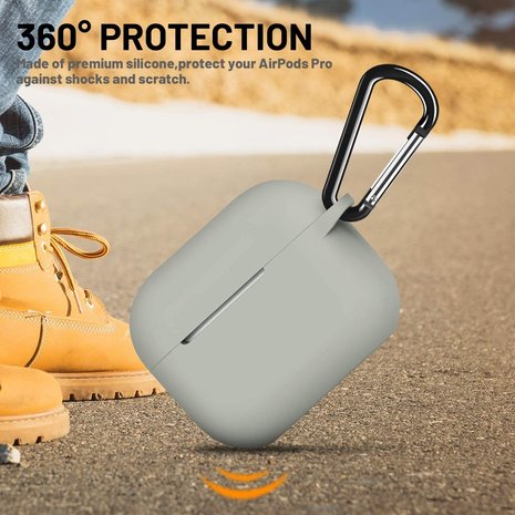 ShieldCase® ShieldCase Airpods Pro 2 Silikonhülle (Grau)