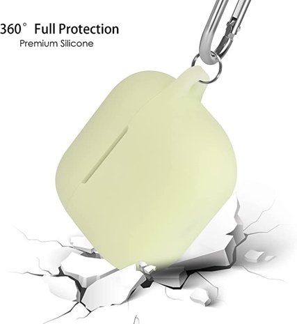 ShieldCase® ShieldCase Airpods Pro 2 Hülle glow-in-the-dark (Grün-Gelb)