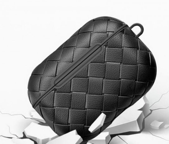 ShieldCase® ShieldCase Airpods Pro 2 Hülle mit gewebtem Muster (Schwarz) ShieldCase® ShieldCase Airpods Pro 2 Hülle mit gewebtem Muster (Schwarz)