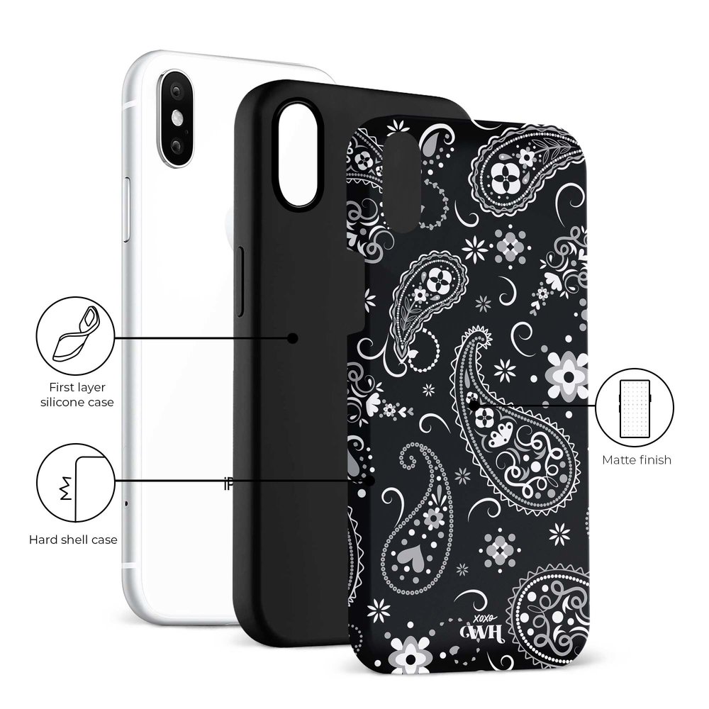 xoxo Wildhearts xoxo Wildhearts Paisley Dawn Black - iPhone X/XS Hülle xoxo Wildhearts xoxo Wildhearts Paisley Dawn Black - iPhone X/XS Hülle