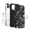 xoxo Wildhearts xoxo Wildhearts Paisley Dawn Black - iPhone 12 Pro Max Hülle xoxo Wildhearts xoxo Wildhearts Paisley Dawn Black - iPhone 12 Pro Max Hülle