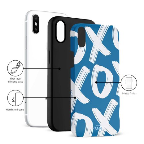 xoxo Wildhearts xoxo Wildhearts Can't Talk Now Blue - iPhone X/XS Hülle